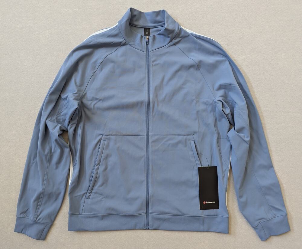 NWT lululemon Men's Pace Breaker Luxtreme Track Jacket Washed Denim Size M